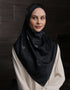 CARYS SQUARE SCARF (BLACK)